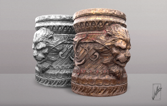 lion cup Modèles 3D en vedette .c4d .max .obj .3ds .fbx .stl .blend 