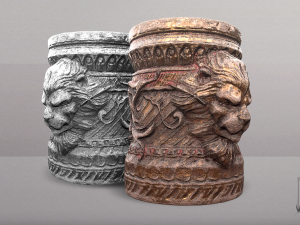 lion cup Modèles 3D en vedette