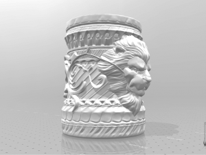 lion cup Modèles 3D en vedette