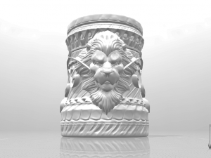 lion cup Modèles 3D en vedette
