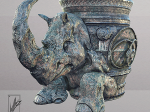 rhino jar Modelo de Impressão 3D