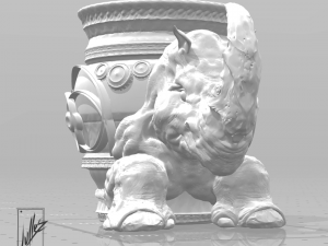 rhino jar Modelo de Impressão 3D