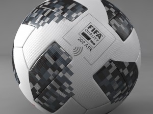 adidas telstar 18 fifa world cup ball on grass scene 3D Modell in Sportzubehor 3DExport