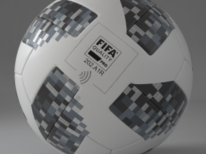 adidas telstar 18 fifa world cup ball on grass scene 3D Model
