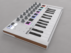 keyboard arturia miinilab mkii - c4d and vrayforc4d setup 3D 모델