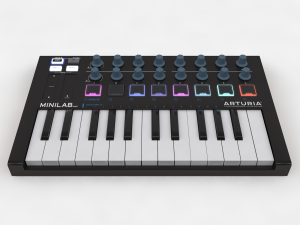 keyboard arturia miinilab mkii - c4d and vrayforc4d setup Modèle 3D
