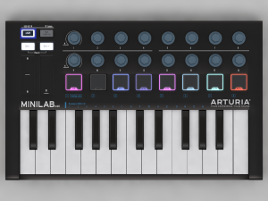 keyboard arturia miinilab mkii - c4d and vrayforc4d setup Modèle 3D