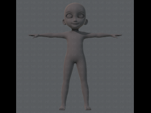 Base mesh boy character Modelo 3D