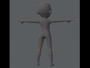Personnage de gar&ccedil;on en maille de base Modèle 3D