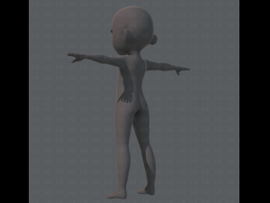 Base mesh boy character Modelo 3D