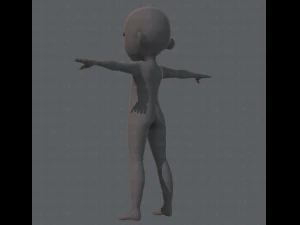 Personnage de gar&ccedil;on en maille de base Modèle 3D