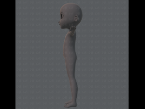 Base mesh boy character Modelo 3D