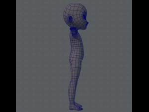 Base mesh boy character Modelo 3D
