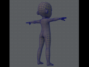 Base mesh boy character Modelo 3D