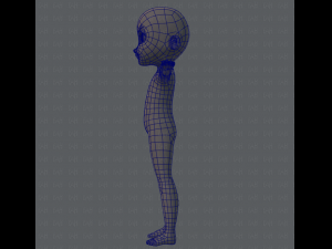 Base mesh boy character Modelo 3D