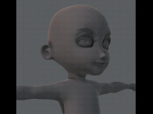 Personnage de gar&ccedil;on en maille de base Modèle 3D