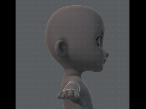 Base mesh boy character Modelo 3D