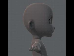 Personnage de gar&ccedil;on en maille de base Modèle 3D
