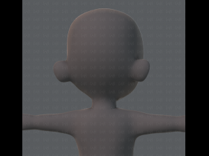 Base mesh boy character Modelo 3D