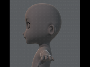 Base mesh boy character Modelo 3D