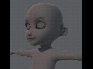 Base mesh boy character Modelo 3D
