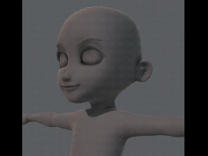 Personnage de gar&ccedil;on en maille de base Modèle 3D