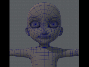 Base mesh boy character Modelo 3D