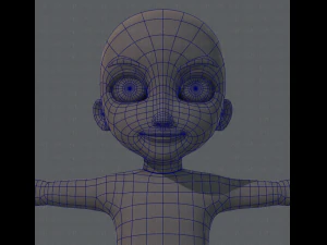 Personnage de gar&ccedil;on en maille de base Modèle 3D