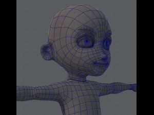 Base mesh boy character Modelo 3D