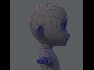 Personnage de gar&ccedil;on en maille de base Modèle 3D