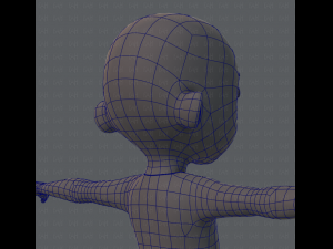 Base mesh boy character Modelo 3D