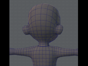 Base mesh boy character Modelo 3D