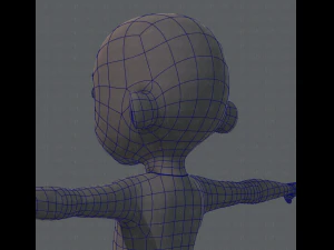 Personnage de gar&ccedil;on en maille de base Modèle 3D