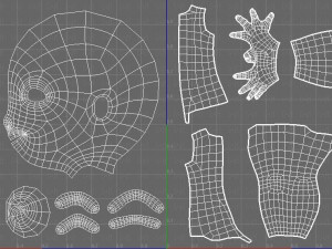 Base mesh boy character Modelo 3D