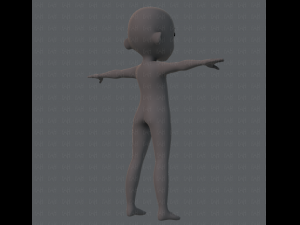 Base mesh boy character Modelo 3D
