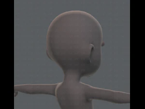 base mesh girl character 3D Model