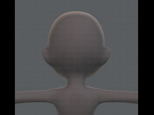base mesh girl character 3D Model