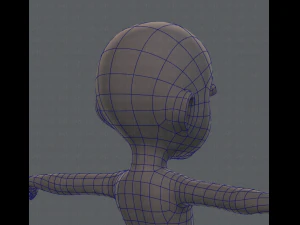 base mesh girl character 3D Model