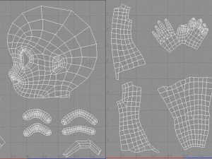 base mesh girl character Model 3D