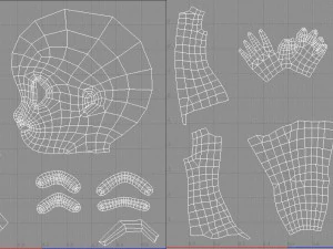 base mesh girl character 3D Model