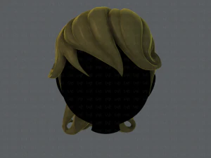 3d hair style for girl v02 3D Model