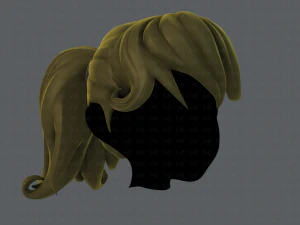 3d hair style for girl v02 3D Model
