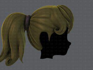 3d hair style for girl v02 Modelo 3D