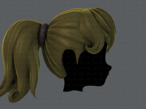 3d hair style for girl v02 3D Model