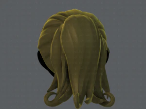 3d hair style for girl v02 3D Model