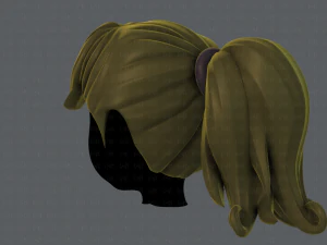 3d hair style for girl v02 3D Model