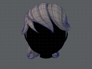 3d hair style for girl v02 Modelo 3D