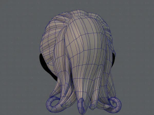 3d hair style for girl v02 3D Model