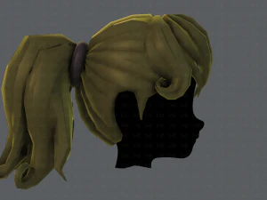 3d hair style for girl v02 3D Model