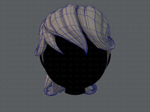 3d hair style for girl v02 Modelo 3D